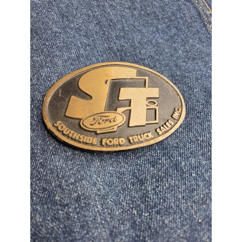 Ford Southside USA Sales Brass Belt Buckle - Automotive Collectible